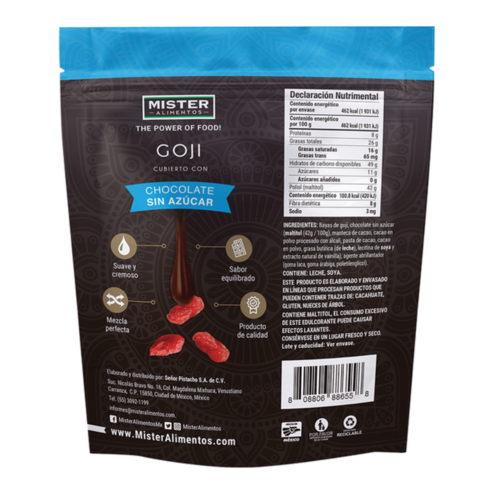 Mister Gourmet Sugar-Free Chocolate Goji Berries 4 oz Secondary image