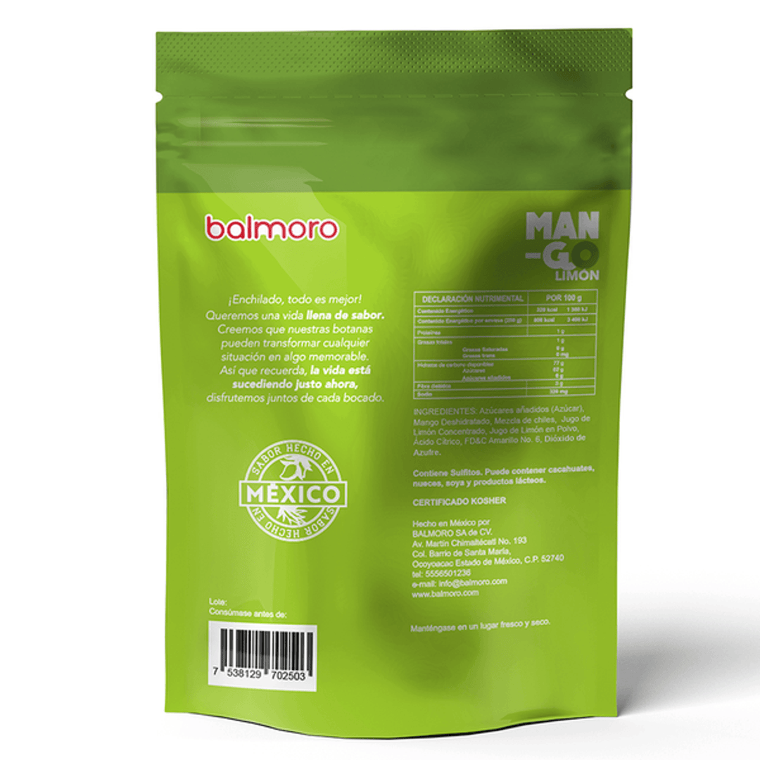 Balmoro Spicy Dried Mango with Lemon 9 oz