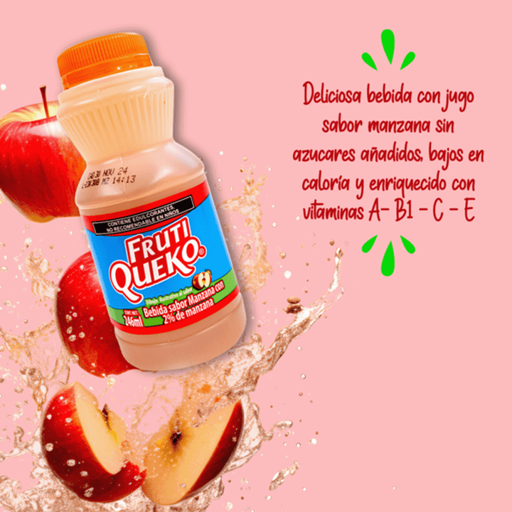 Frutiqueko Apple Natural Flavored Drink 8 oz