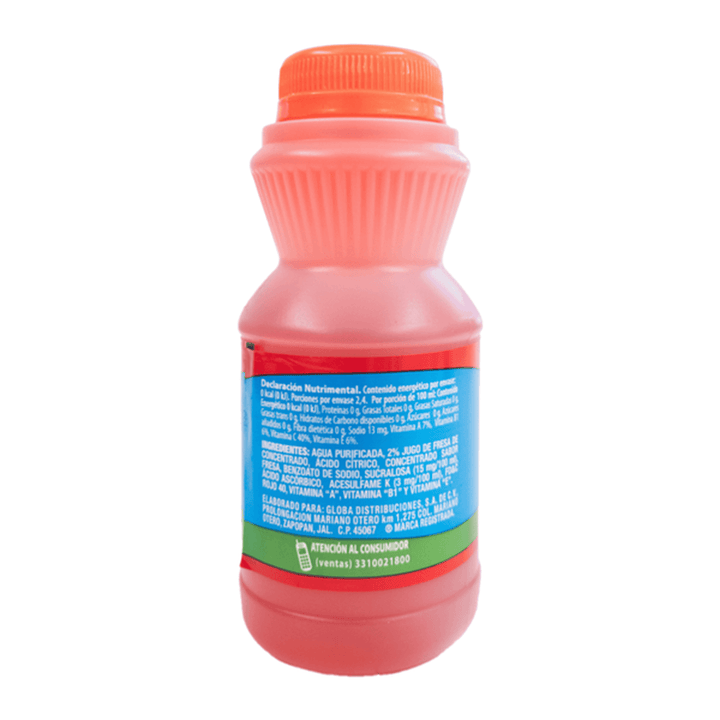 Frutiqueko Strawberry Natural Flavored Drink 8 oz