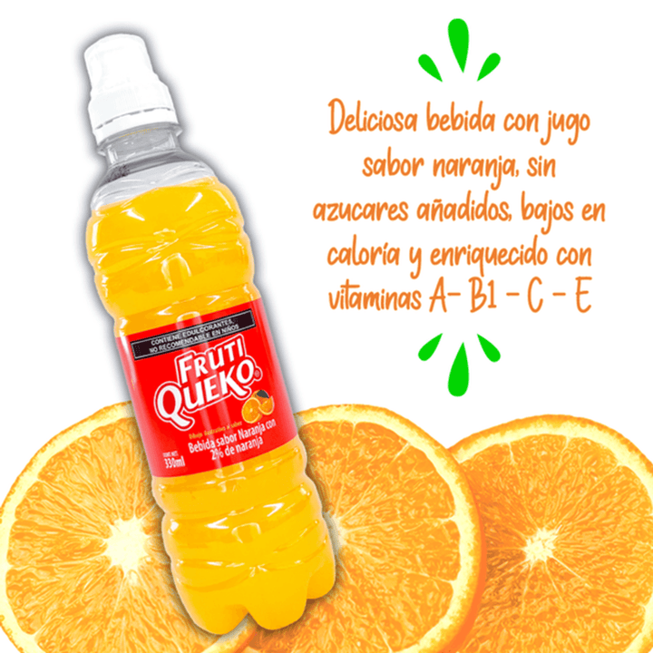 Frutiqueko  Orange Flavored Drink 11 oz