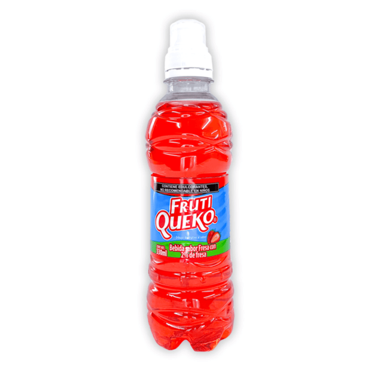 Frutiqueko Strawberry Natural Flavored Drink 11 oz
