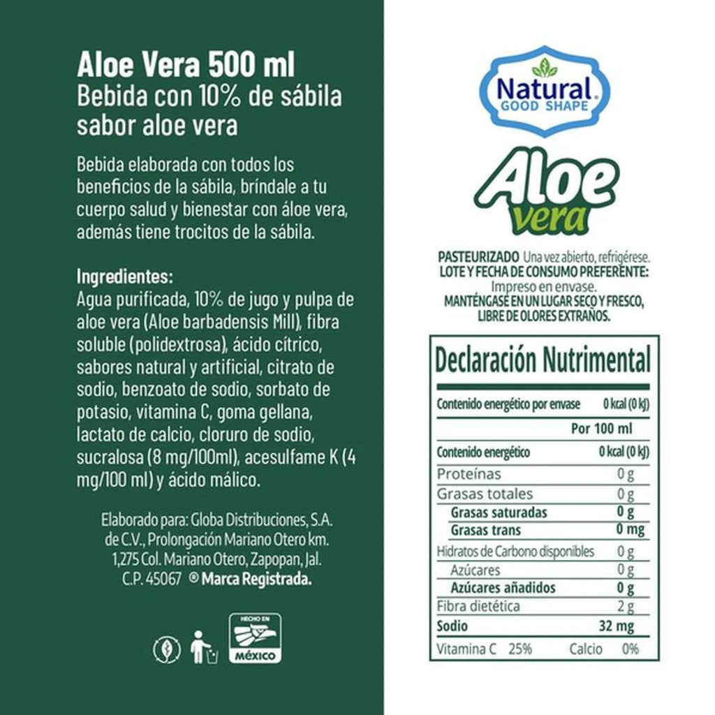 Natural Good Shape Aloe Vera Drink 17 oz