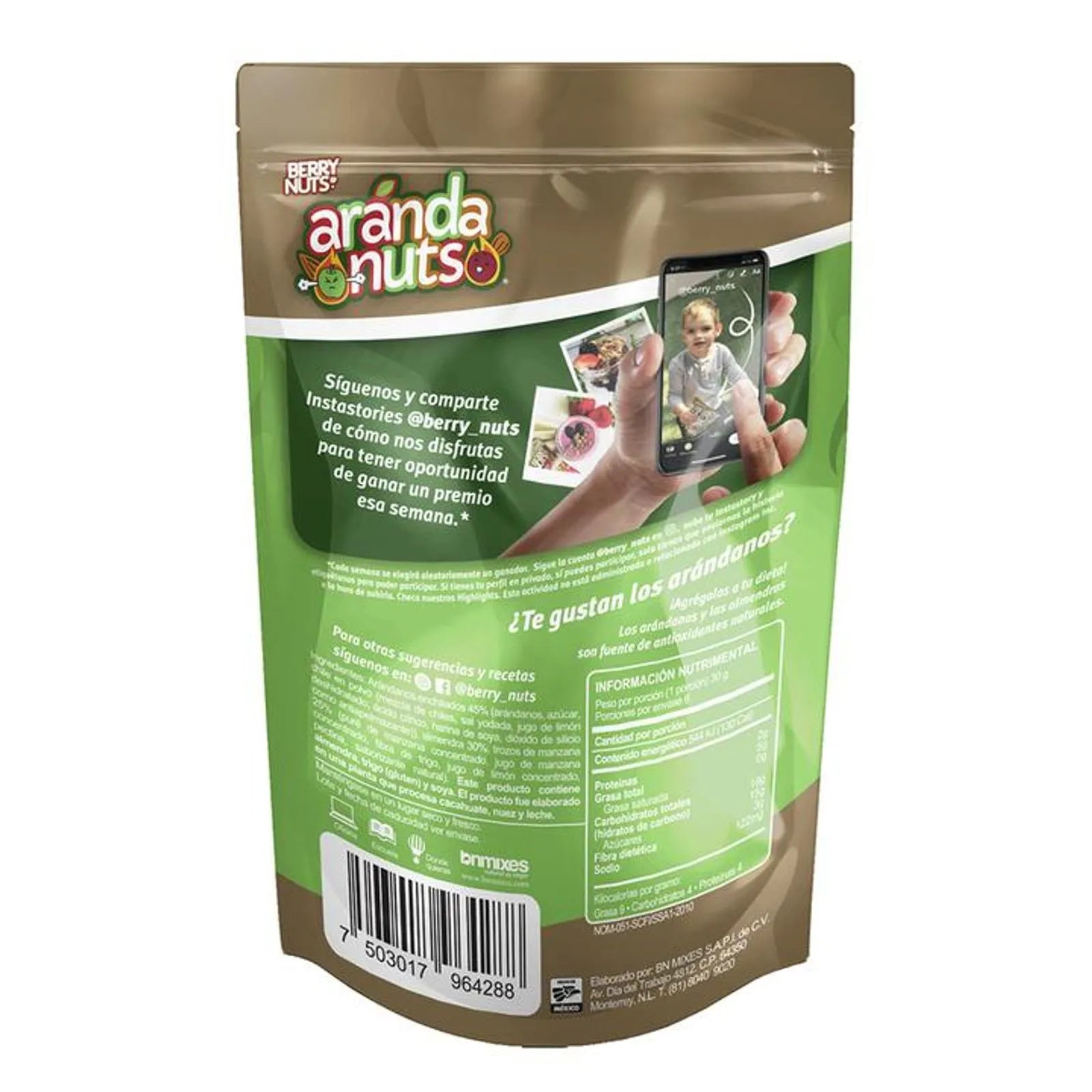 Berry Nuts Blueberry Chile Apple Almond Mix Snack 6 oz