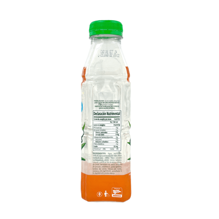Natural Good Shape Peach Flavor Aloe Vera Drink 17 oz