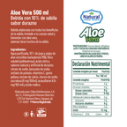 Natural Good Shape Peach Flavor Aloe Vera Drink 17 oz