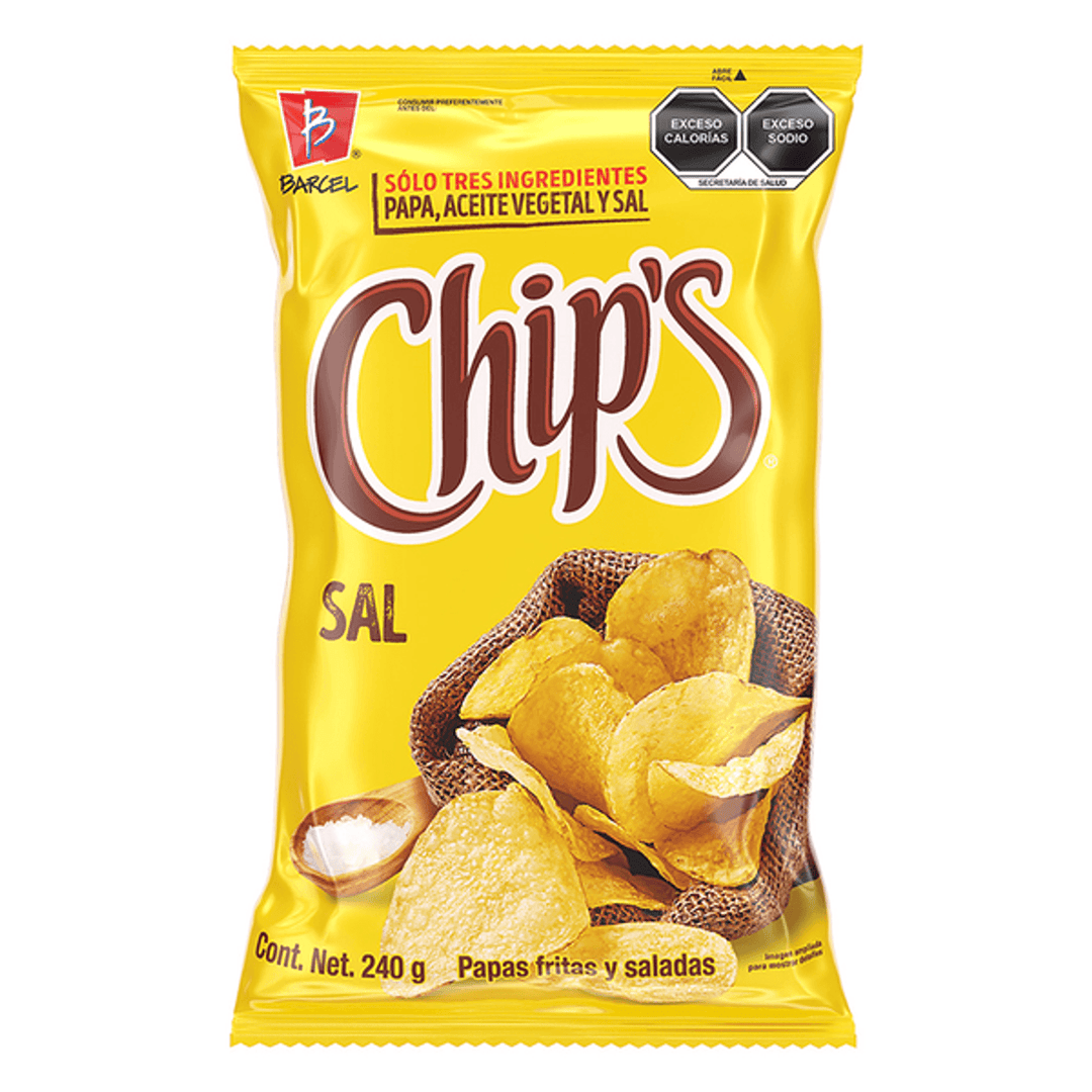 Barcel Chip'S Salted Potato Chips 8 oz