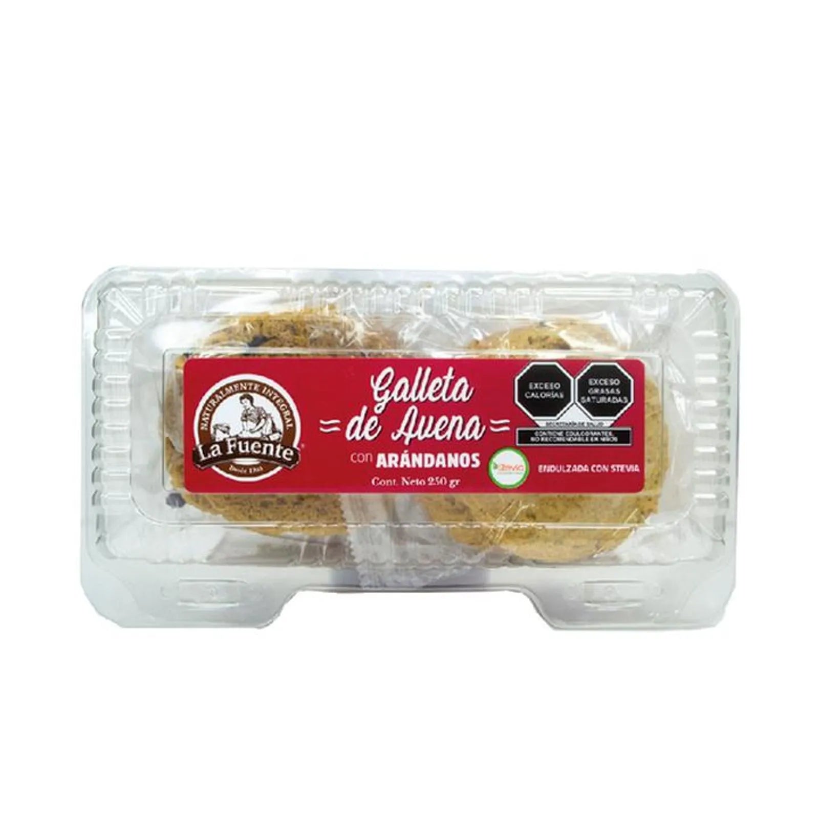 La Fuente Cranberry Oatmeal Cookie with Stevia 9 oz Main image