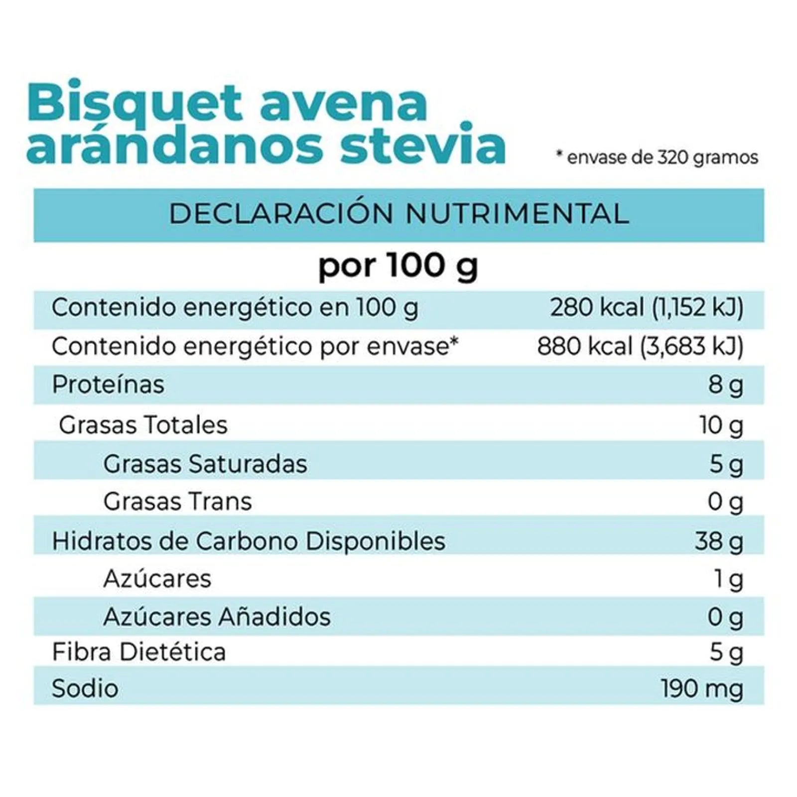 La Fuente Cranberry Biscuit with Stevia 11 oz