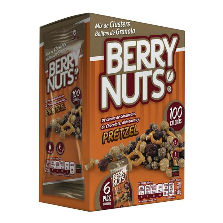 Berry Nuts Pretzel Mix Granola Balls 6 Pack 5 oz