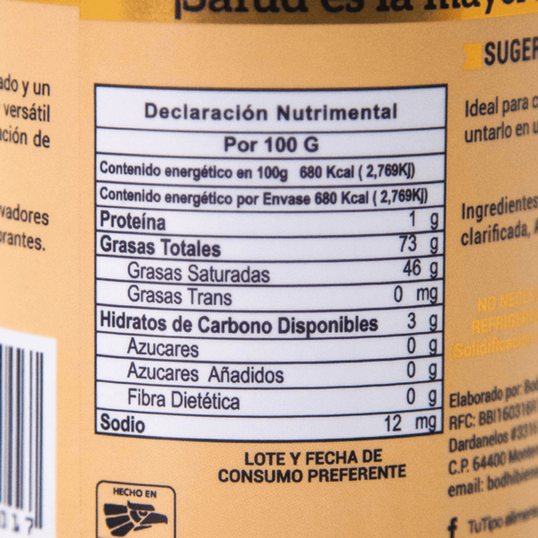 Tu Tipo Ghee Garlic HDC - 7 oz