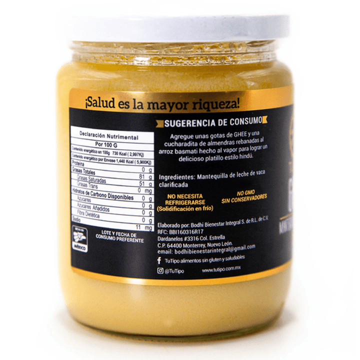 Tu Tipo Natural Ghee HDC - 14 oz