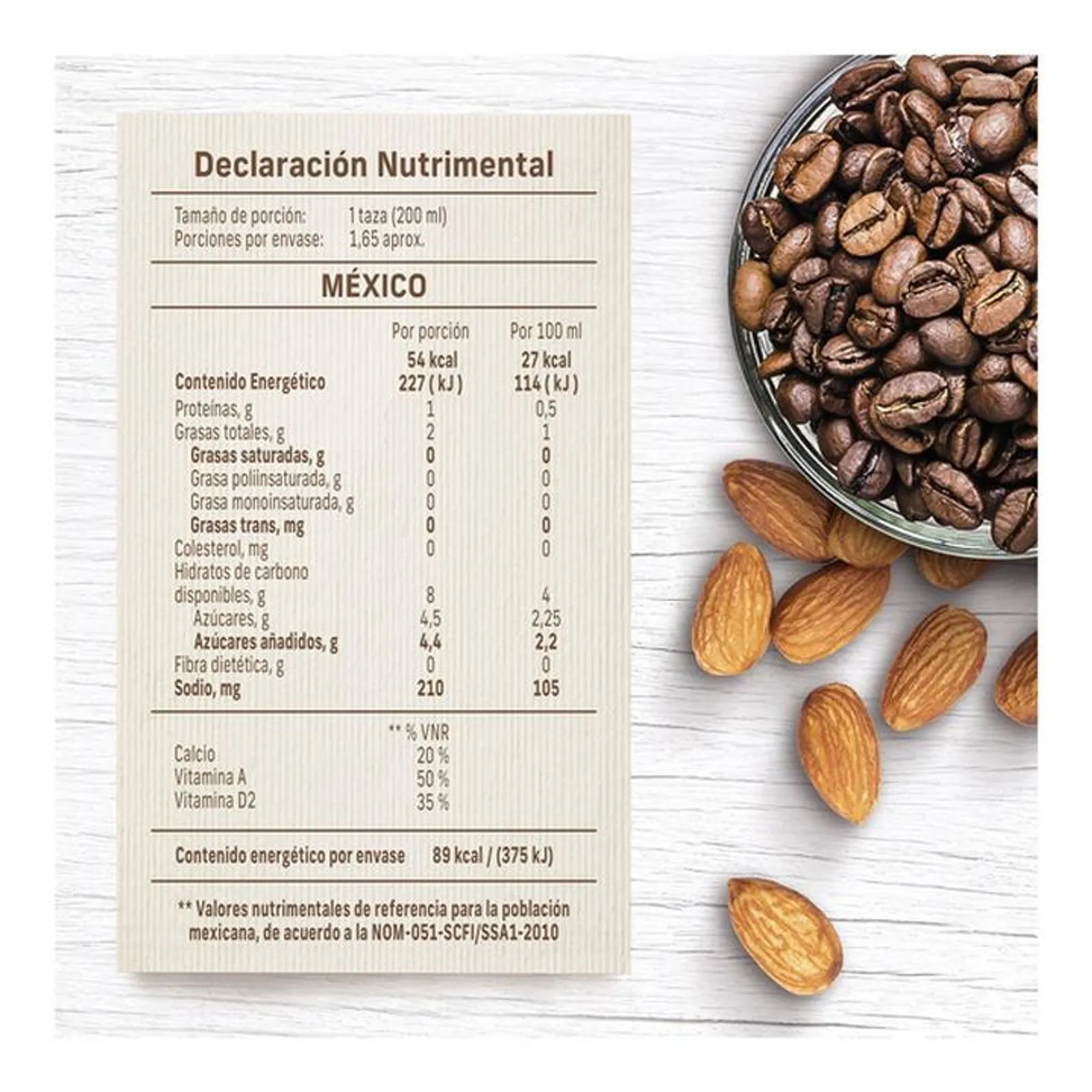Nature's Heart Almond and Coffee Flavor Liquid Food 11 fl oz