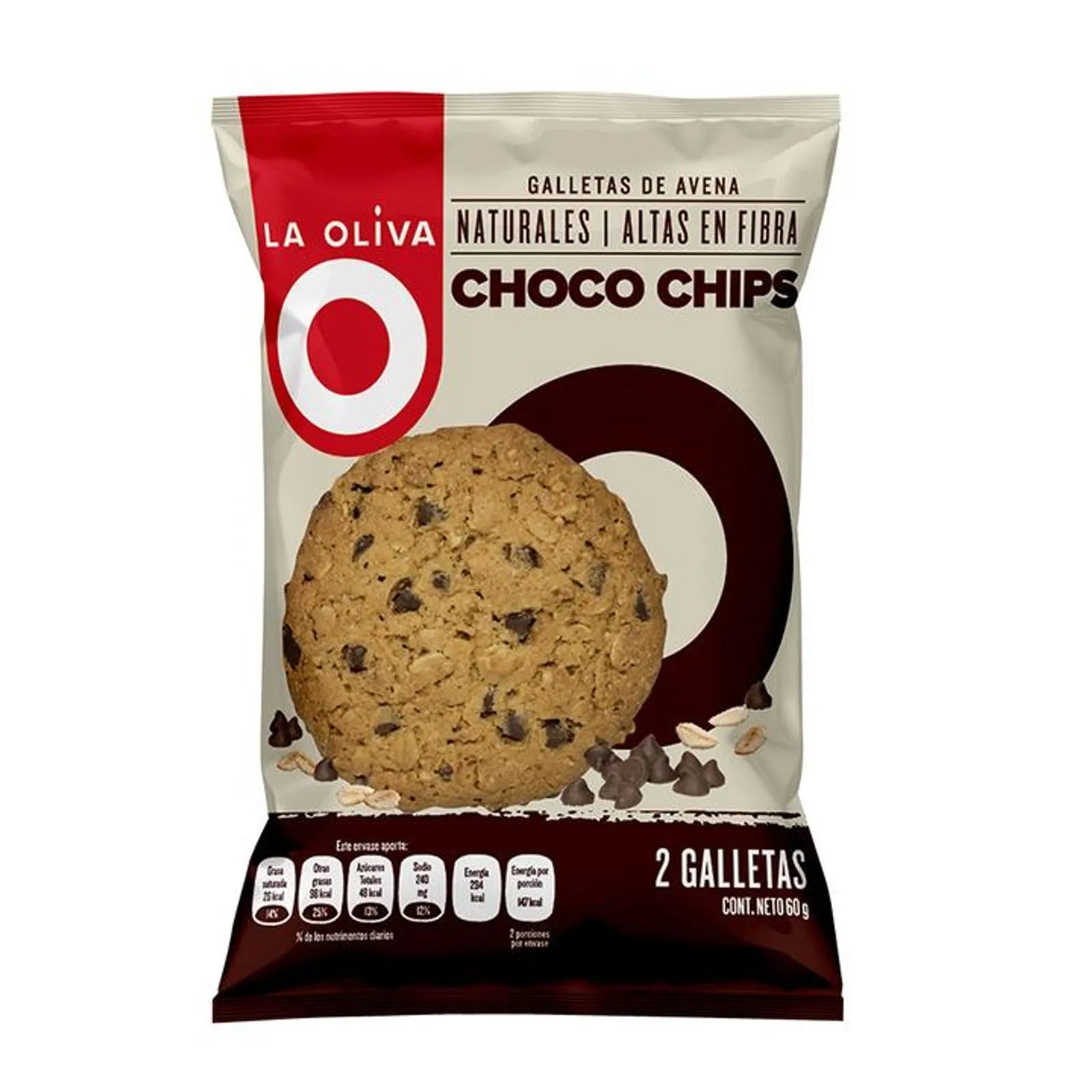 la Oliva Choco Chips Cookies - 2 oz
