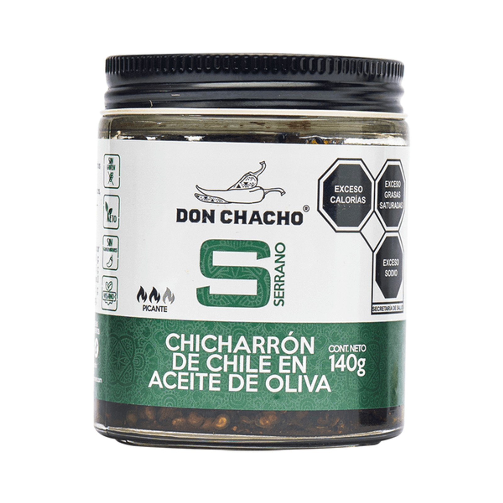 Don Chacho Serrano Pepper Chicharrón - 5 oz Main image