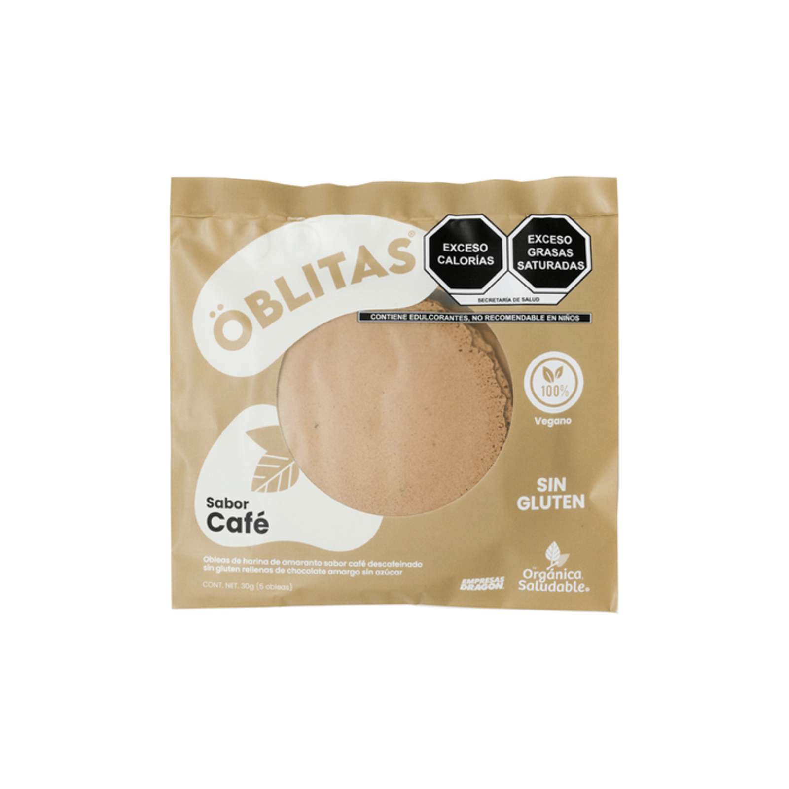 Organica y Saludable Oblitas Sugar Free Coffee Wafers 1.5 oz Main image