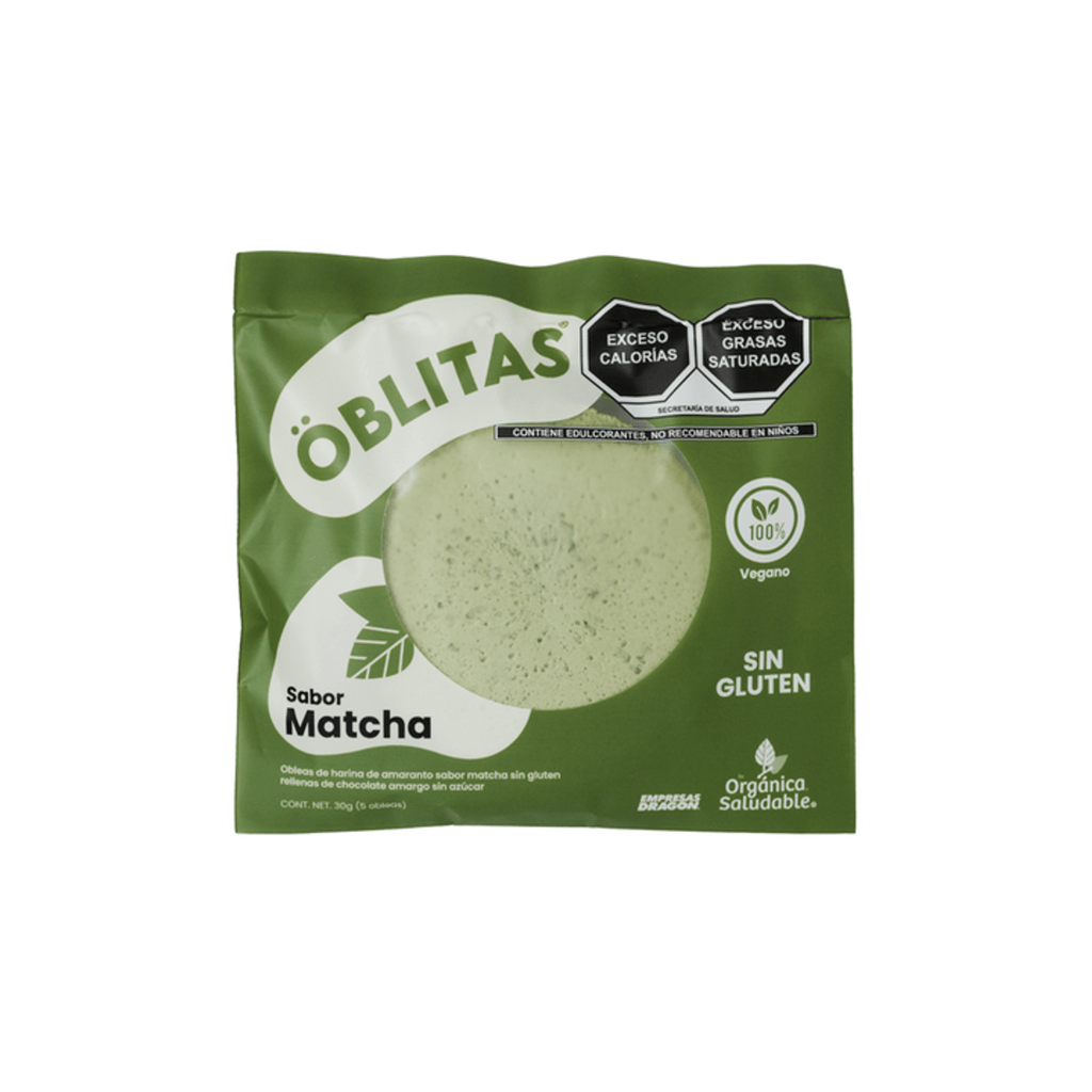 Organica y Saludable Oblitas Organic Matcha Wafer Sugar-Free 11 oz
