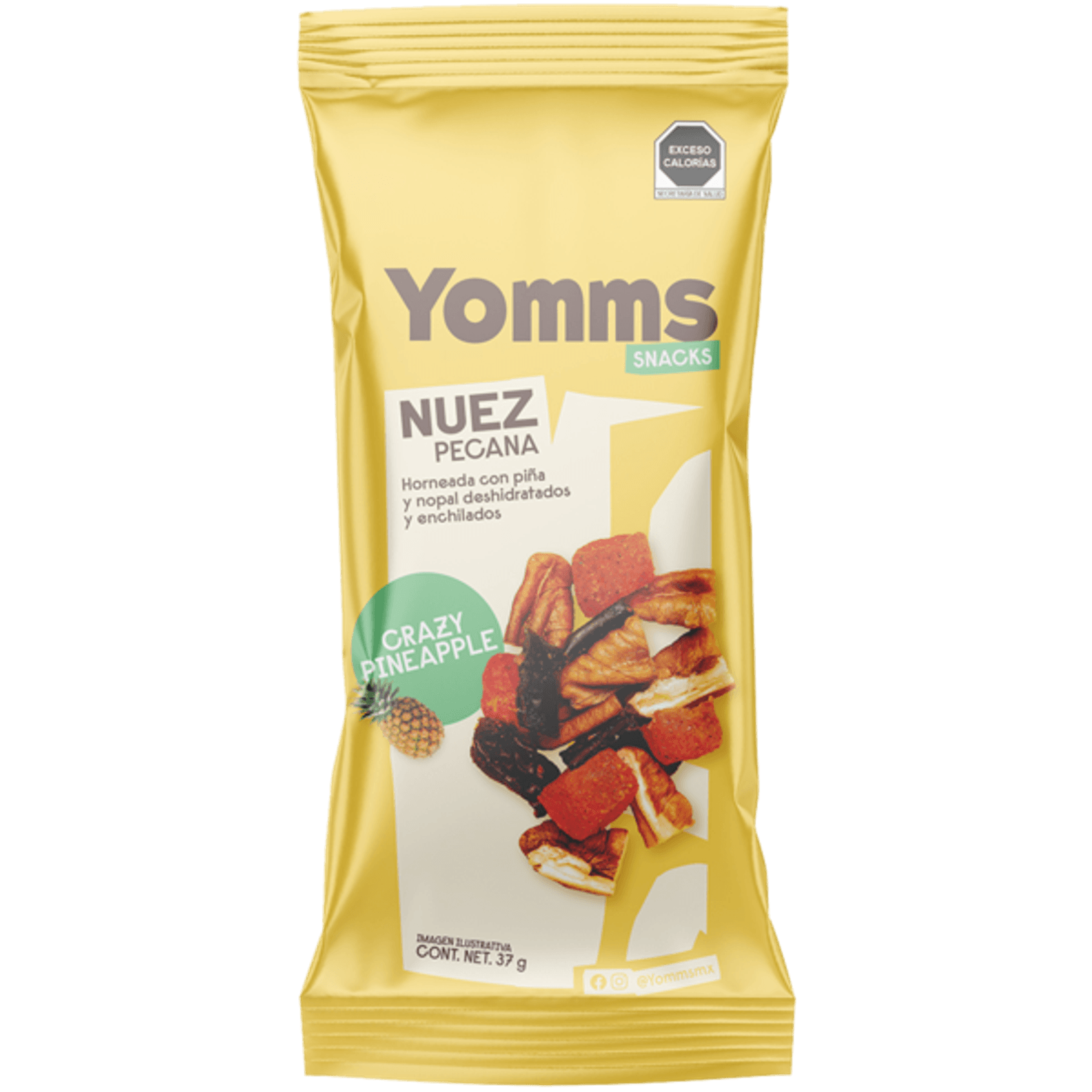 Yomms Crazy Pineapple Pecans 3 oz Main image