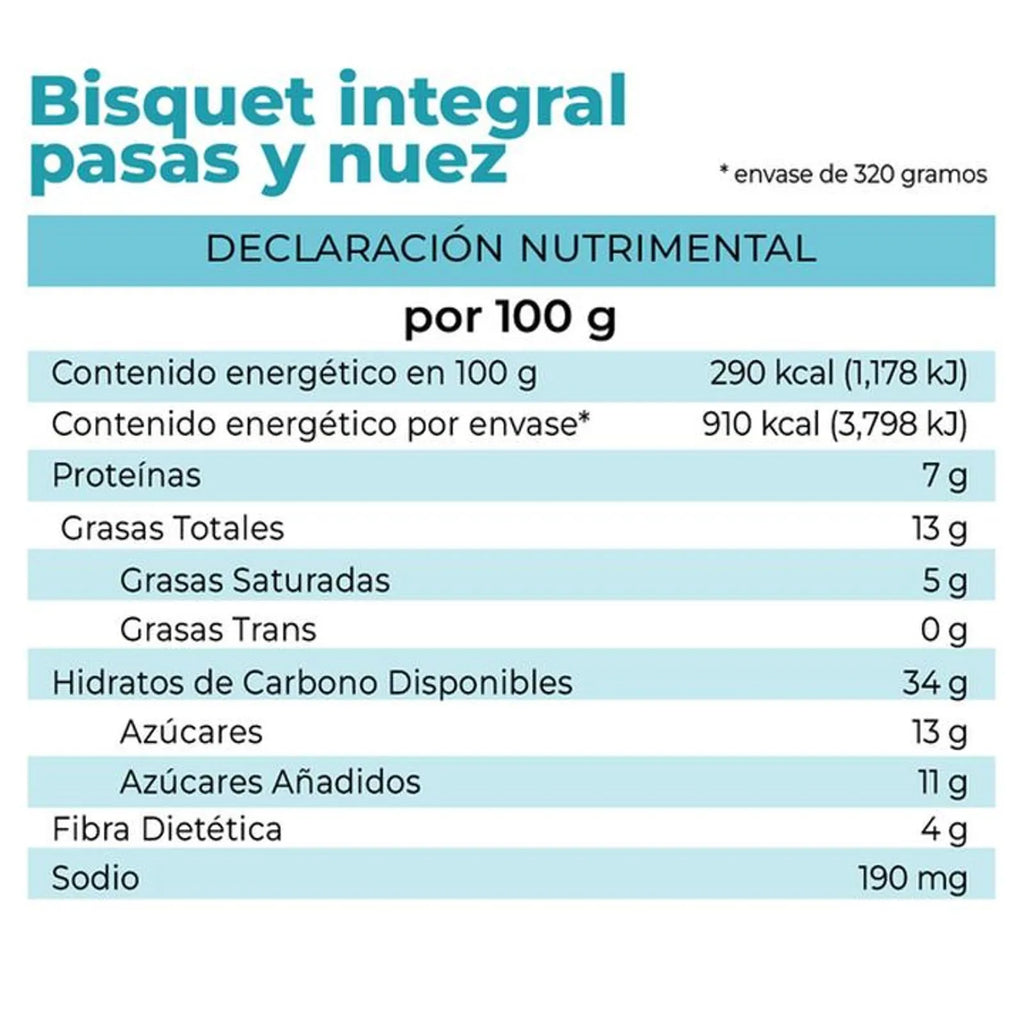 La Fuente Raisin Nut Whole Wheat Biscuit 11 oz