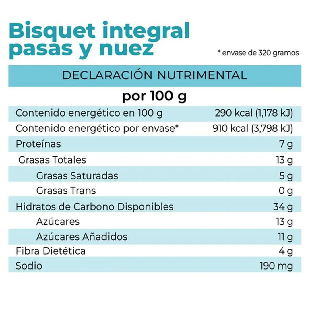 La Fuente Raisin Nut Whole Wheat Biscuit 11 oz