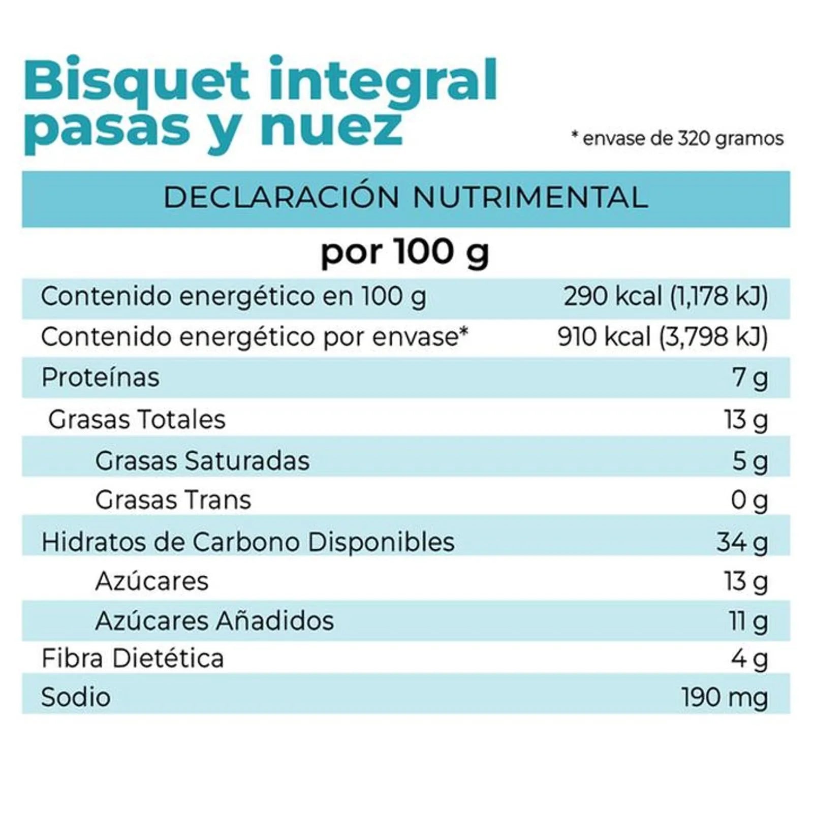 La Fuente Raisin Nut Whole Wheat Biscuit 11 oz