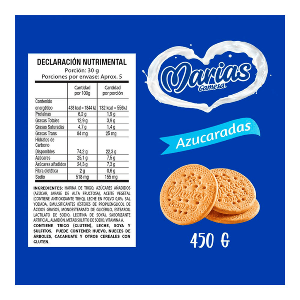 Gamesa Fortified María’s Sugary Cookies - 16 oz