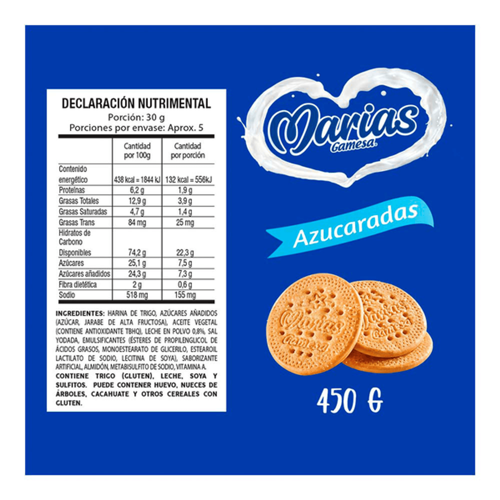 Gamesa Fortified María’s Sugary Cookies - 16 oz
