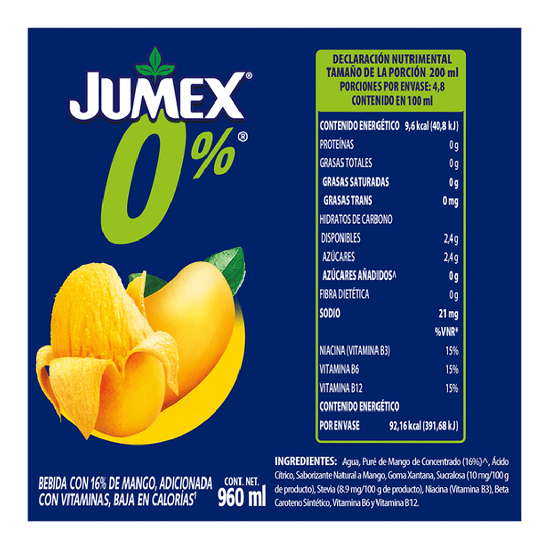 Jumex 0% Mango Juice 34 oz