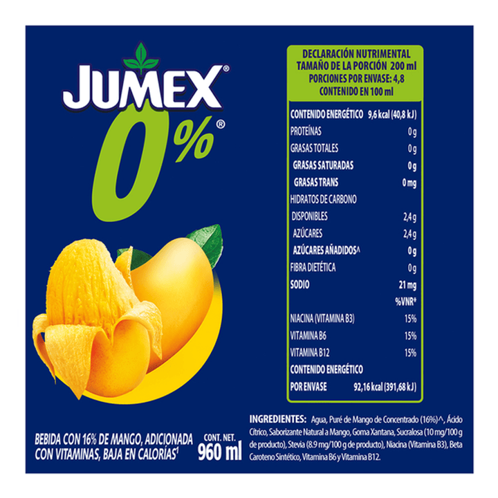 Jumex 0% Mango Juice 34 oz