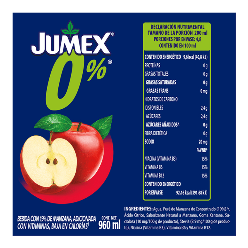 Jumex 0% Apple Juice 34 oz