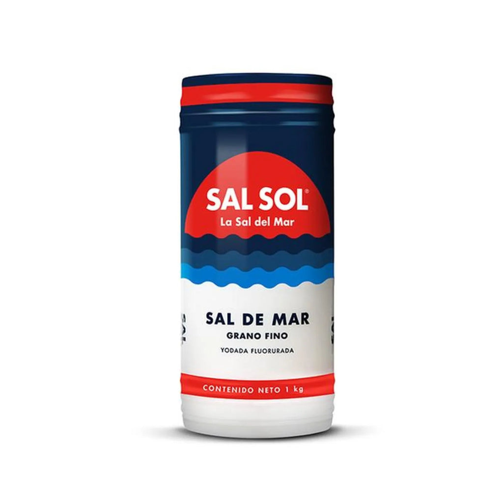 Sol Fine Grain Iodized Table Salt with Fluoride 36 oz