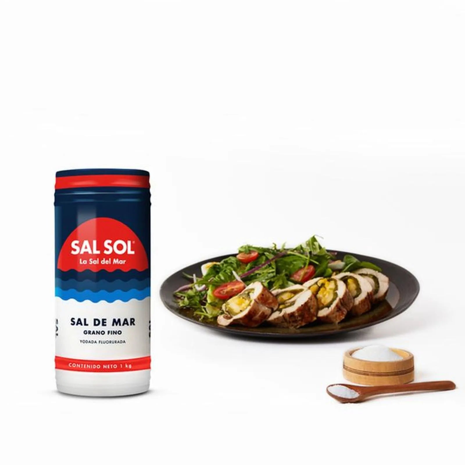Sol Fine Grain Iodized Table Salt with Fluoride 36 oz