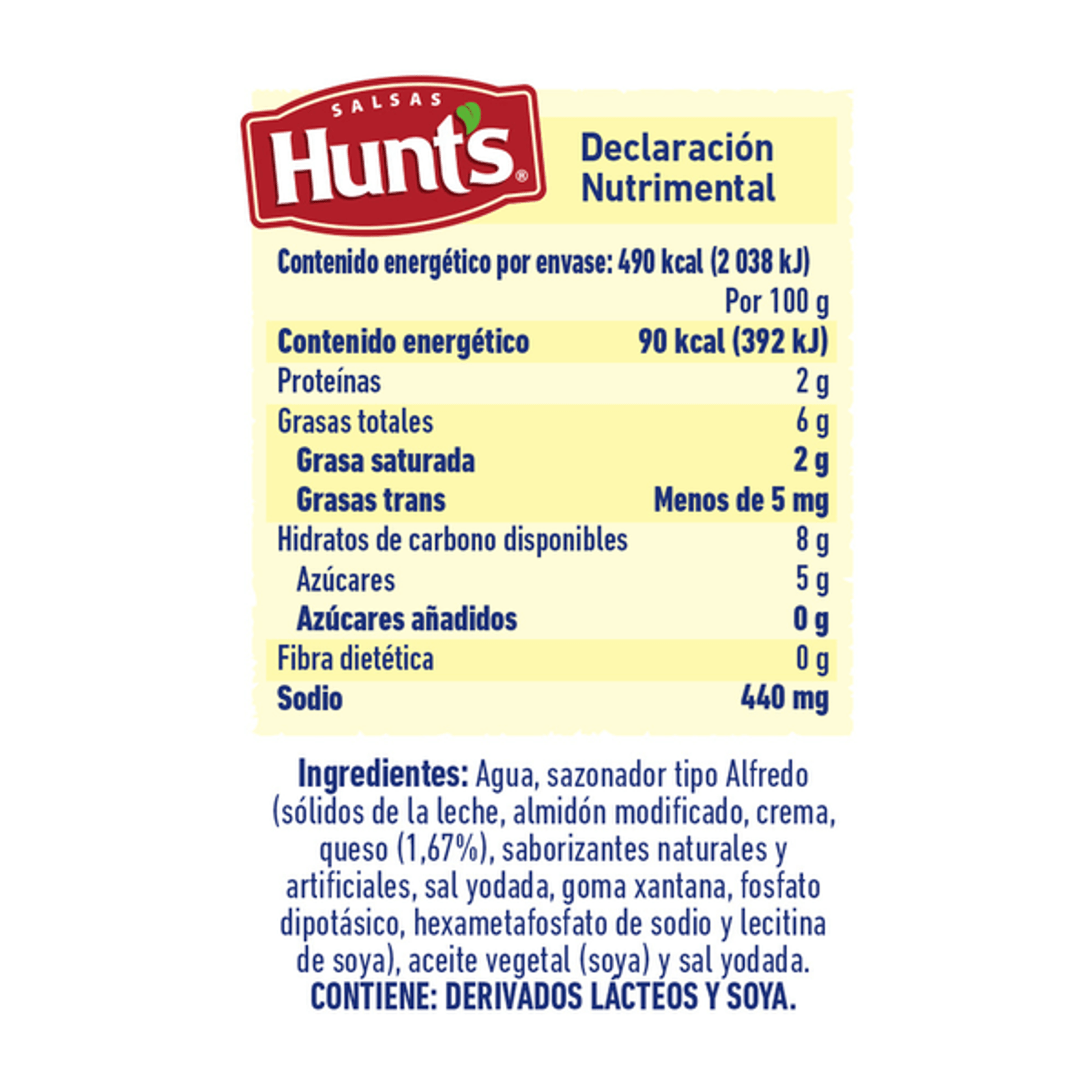 Hunts Alfredo Style Pasta Sauce 18 oz Secondary image