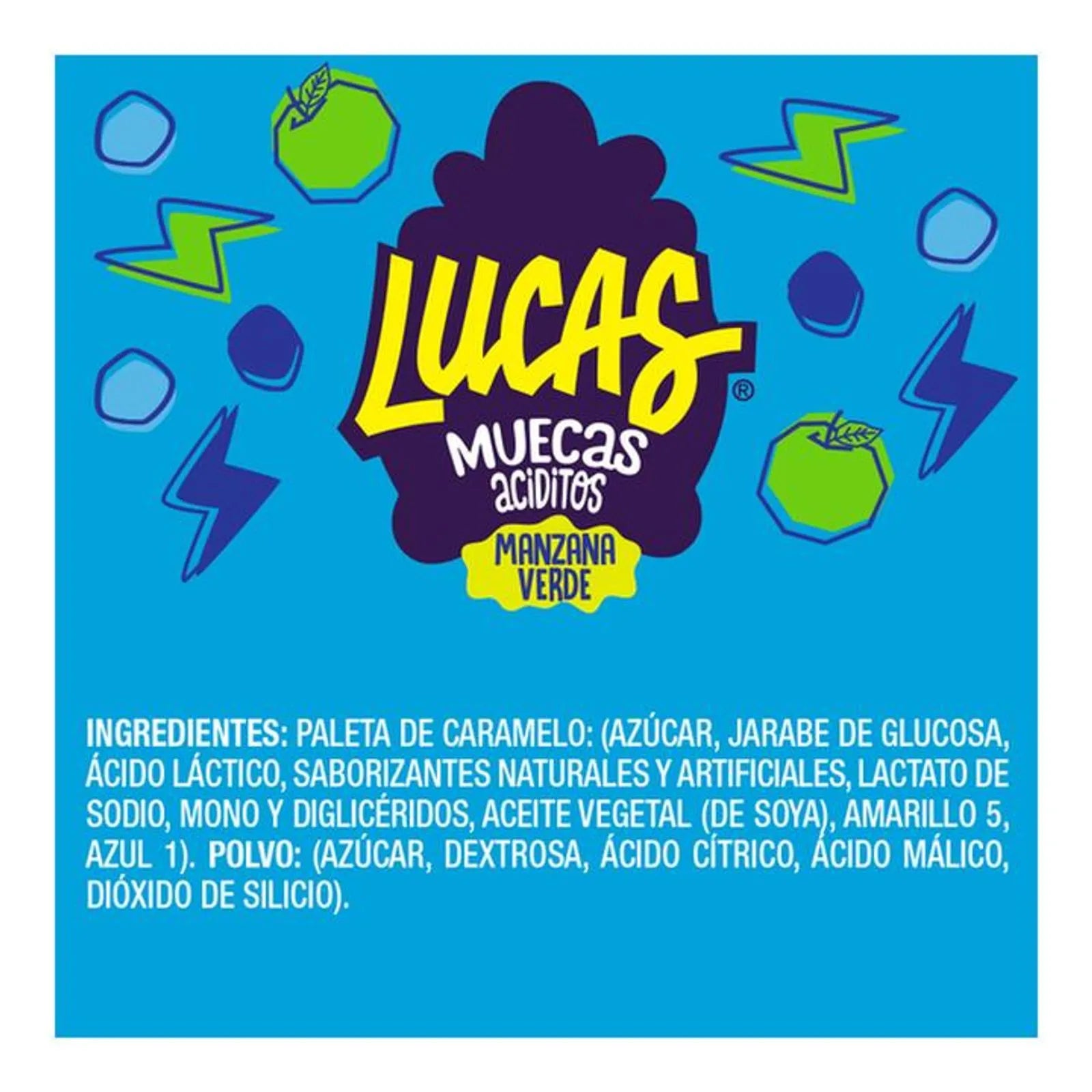 Lucas Muecas Sour Apple Lollipop with Chili Powder 1 oz