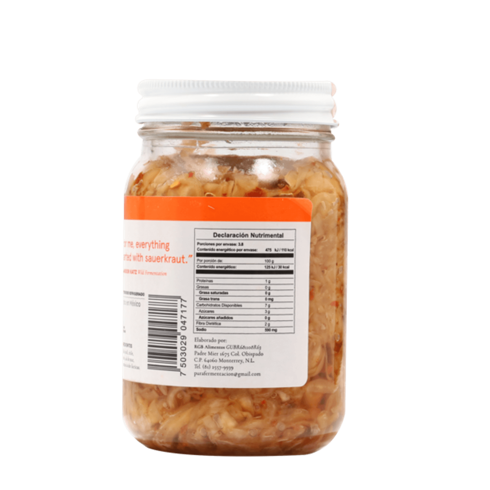Rgb Alimentos Chipotle Sauerkraut 13 oz Secondary image