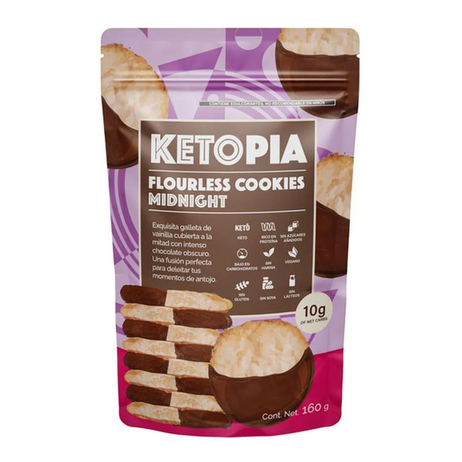 Ketopia Flourless Midnight Chocolate Cookies 6 oz Main image