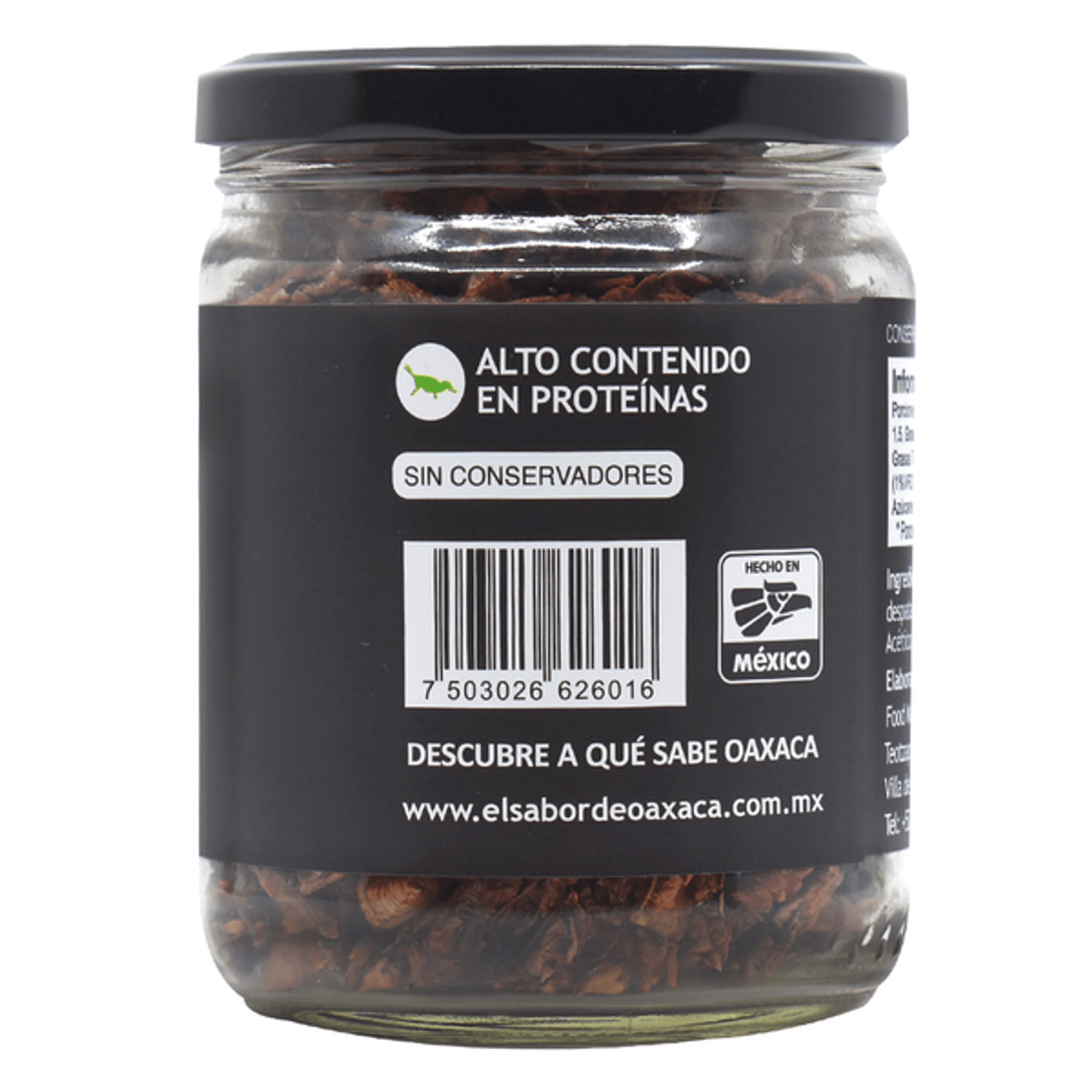 El Sabor de Oaxaca Grasshoppers with Garlic and Lemon 3.5 oz