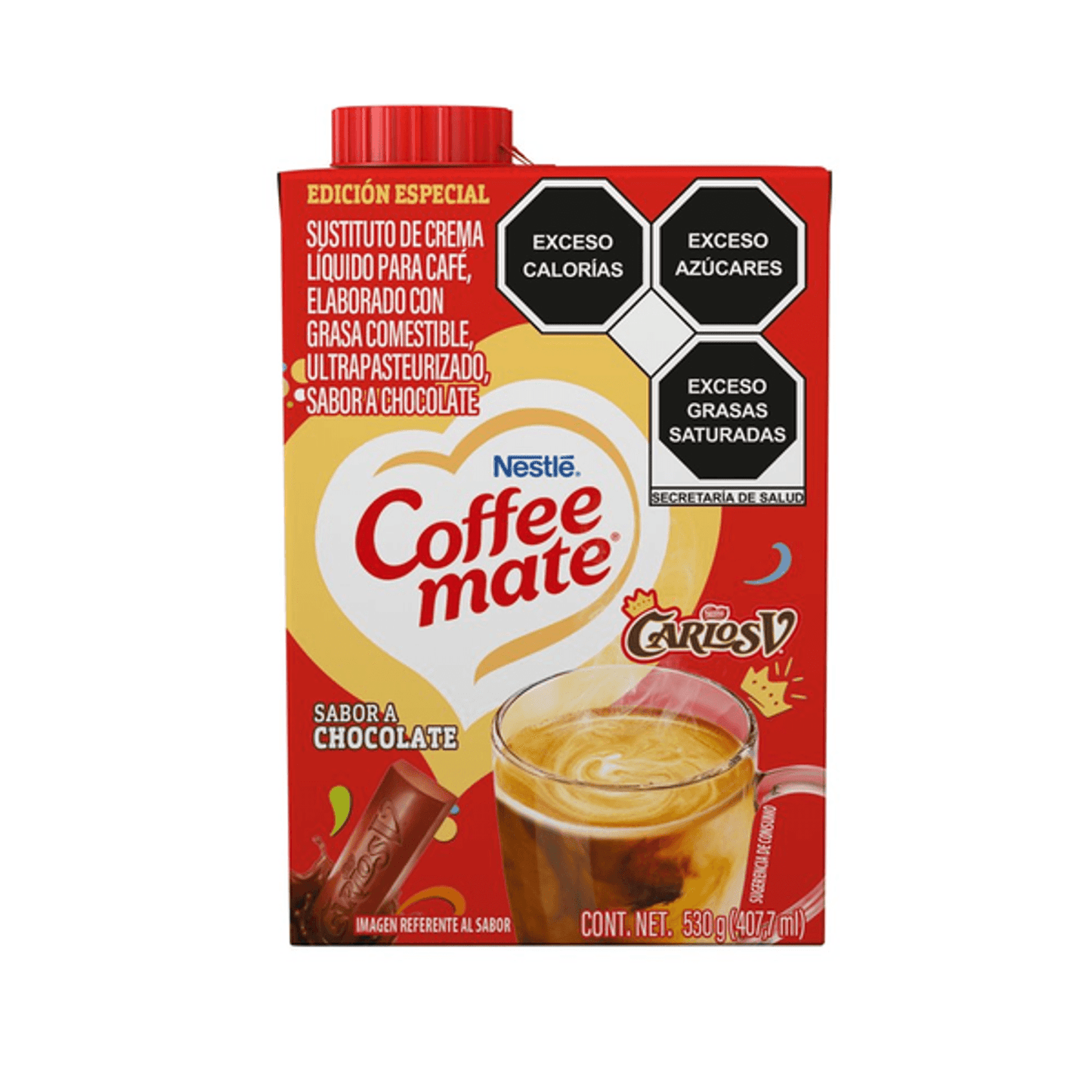 Coffee Mate Liquid Coffee Creamer - Carlos V Chocolate Flavor - 19 oz