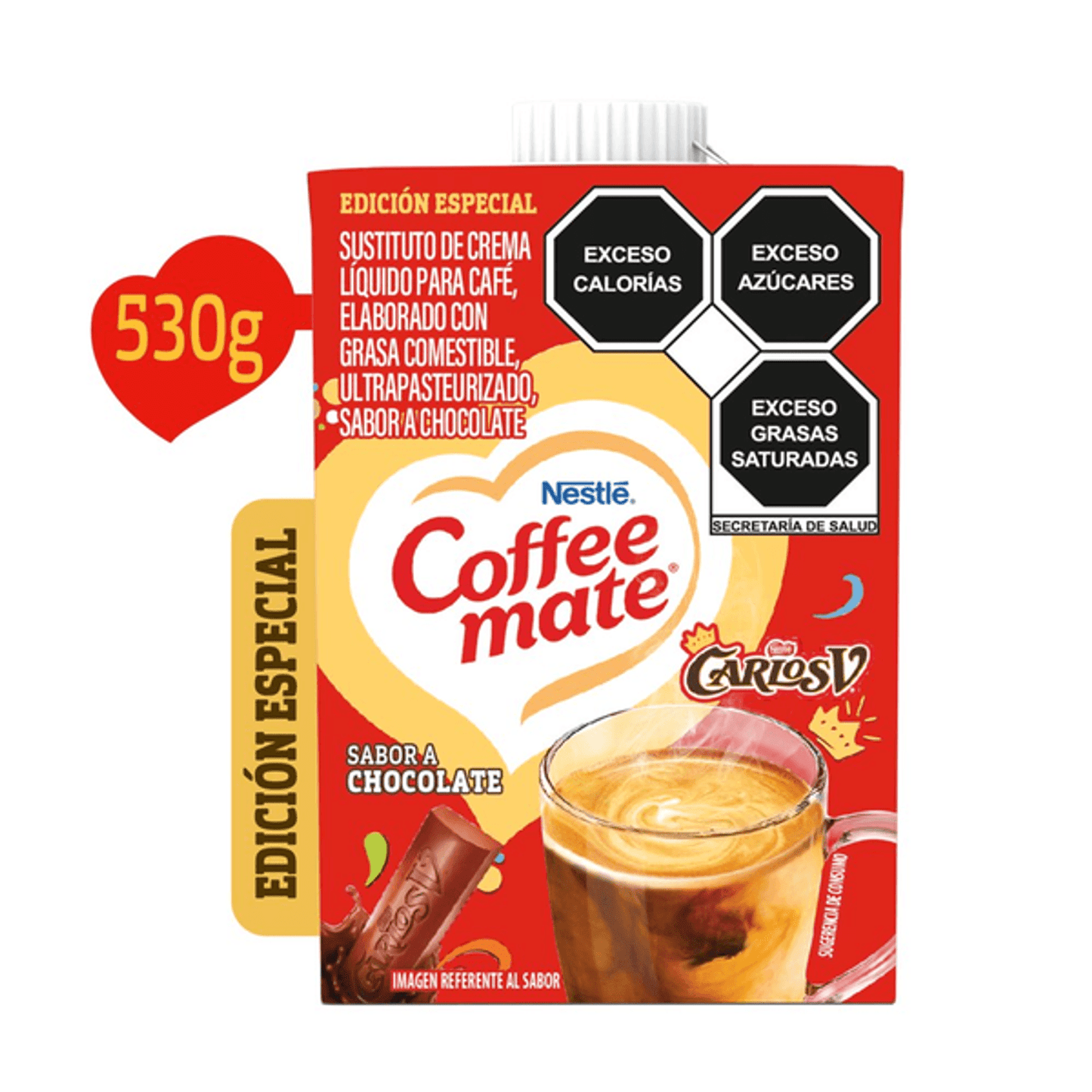 Coffee Mate Liquid Coffee Creamer - Carlos V Chocolate Flavor - 19 oz