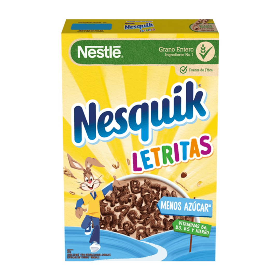 Nesquik Chocolate Letters Cereal 11 oz
