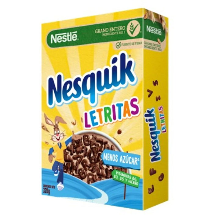 Nesquik Chocolate Letters Cereal 11 oz