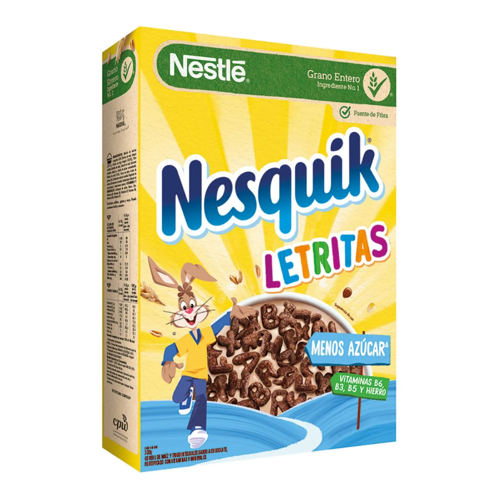 Nesquik Chocolate Letters Cereal 11 oz Secondary image