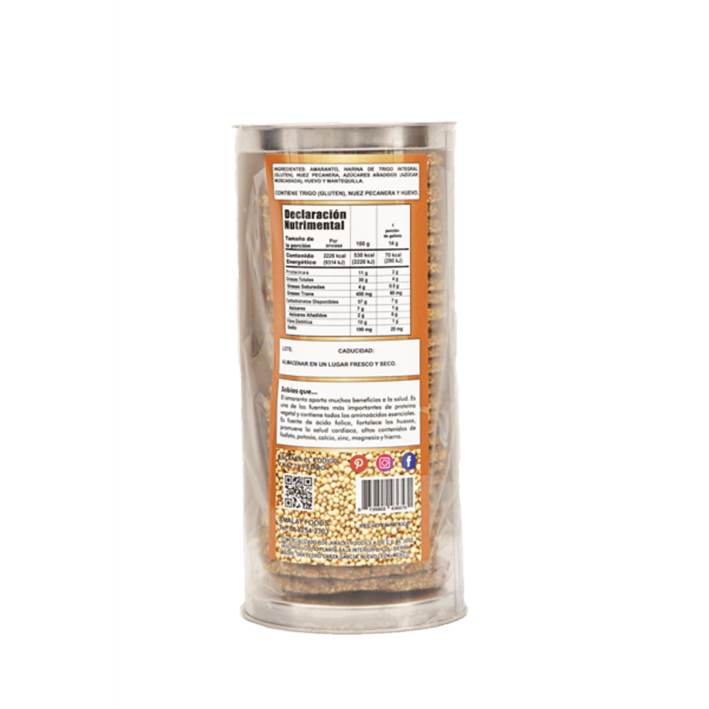 Amalay Gourmet Amaranth Cookies with Walnut 15 oz
