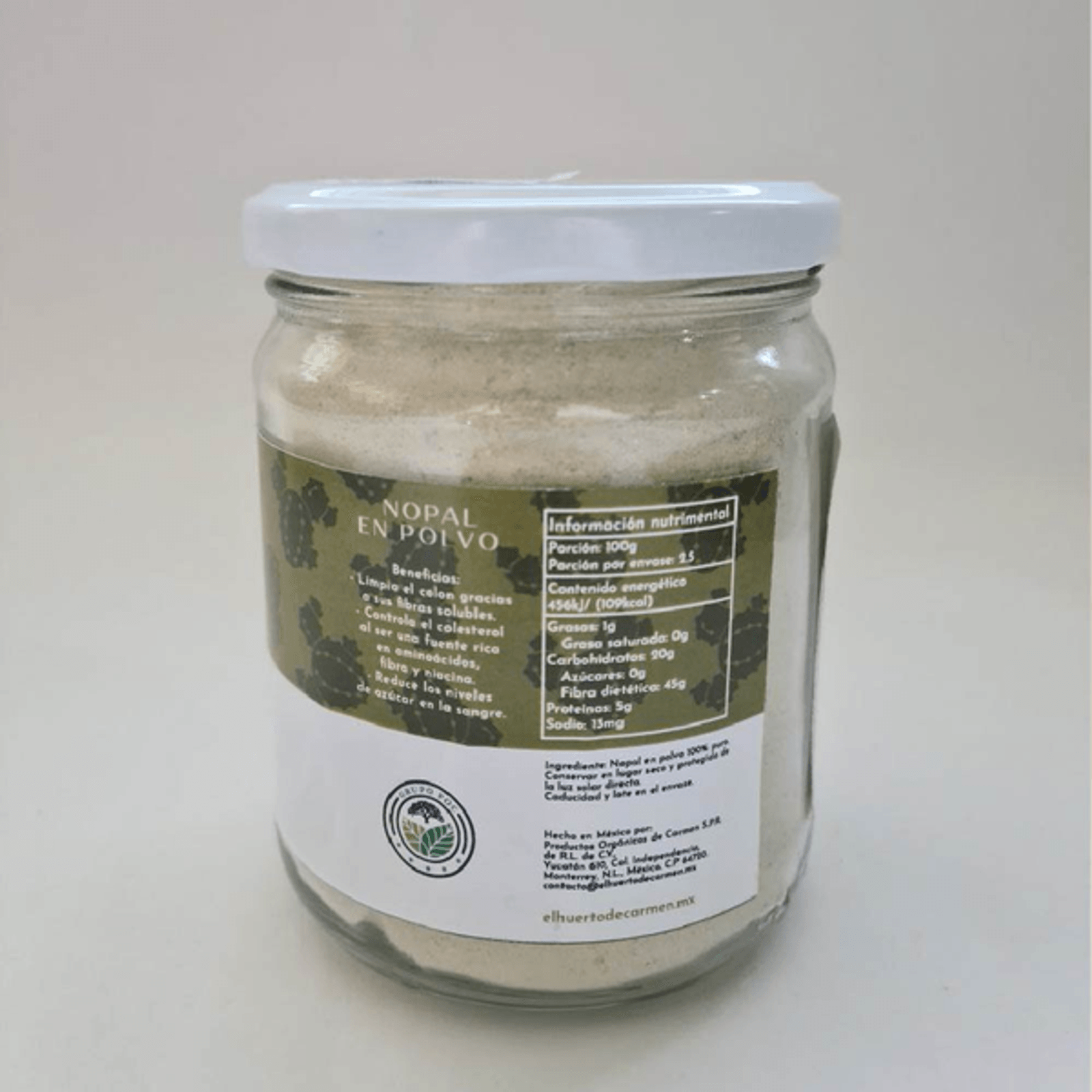 El Huerto de Carmen Nopal Powder - 9 oz Secondary image