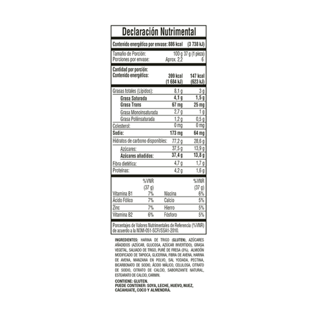 Bimbo Fruit And Grain Strawberry Cereal Bar 8 oz