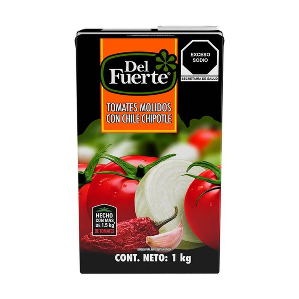 Del Fuerte Ground Tomatoes with Chipotle Chile 35 oz
