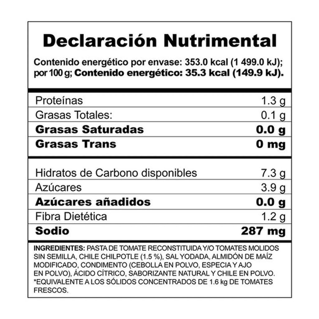 Del Fuerte Ground Tomatoes with Chipotle Chile 35 oz