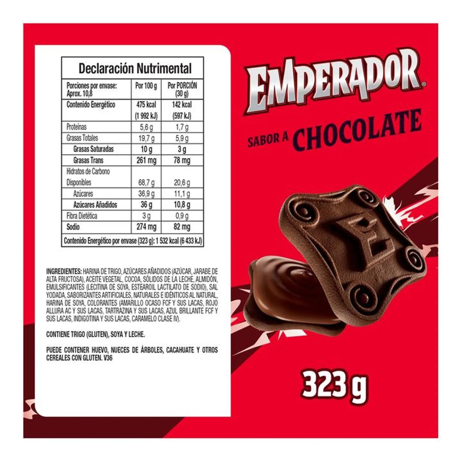 Gamesa Emperador Chocolate Filled Cookies 10 oz