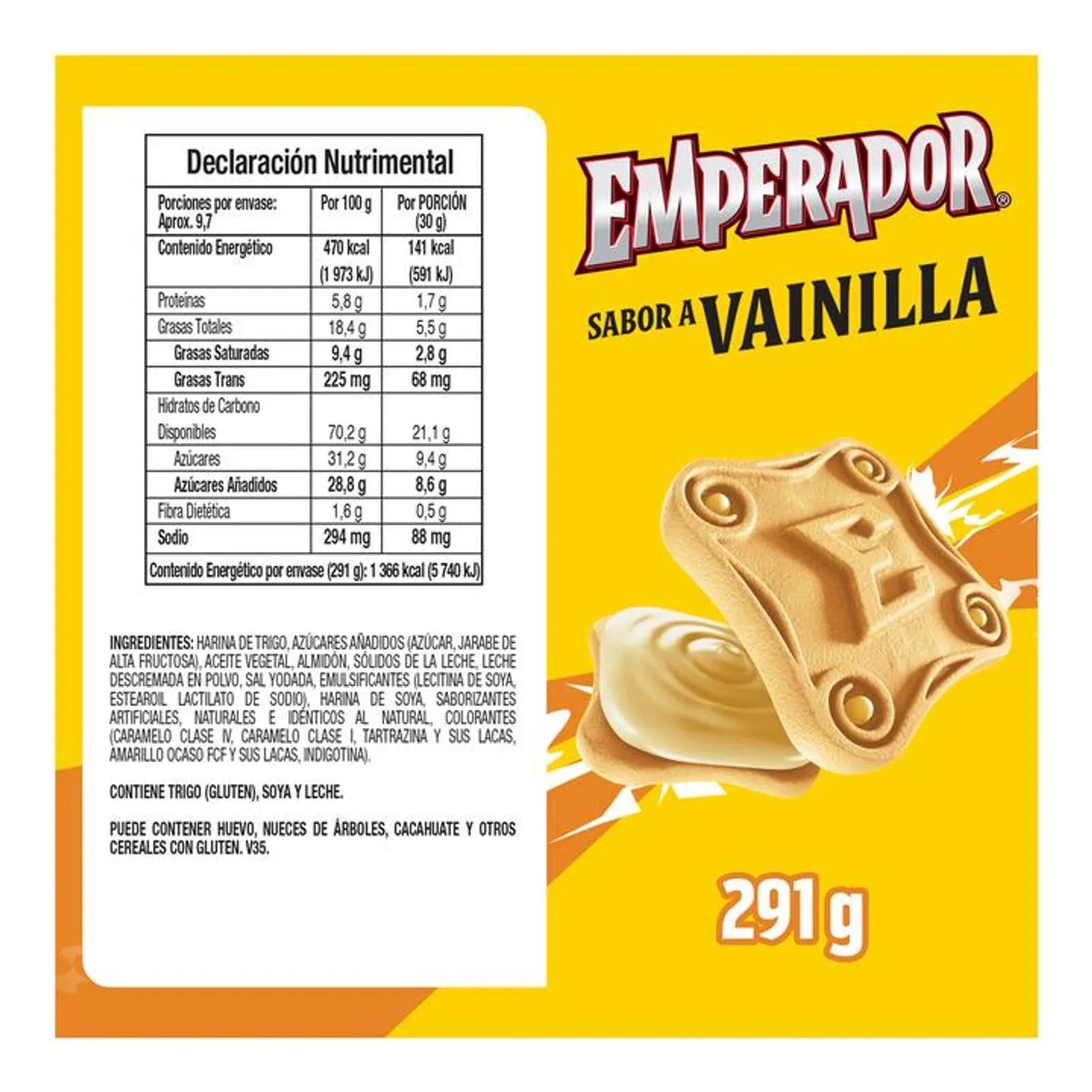 Gamesa Emperador Vanilla Filled Cookies 10 oz