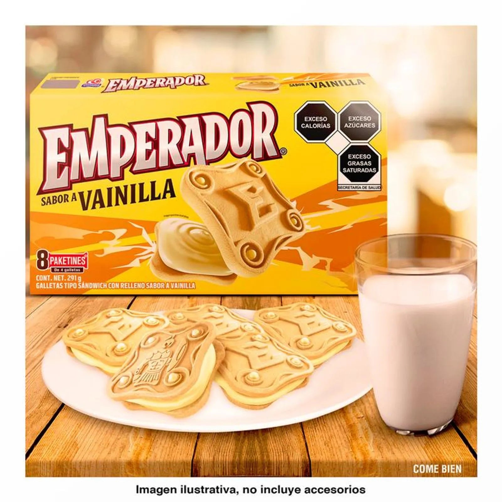 Gamesa Emperador Vanilla Filled Cookies 10 oz